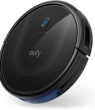 eufy Robot Vacuum 11S MAX, Super Thin, Powerful Suction, Quiet, Self-Charging Robotic Vacuum Cleaner, Cleans Hard Floors to Medium-Pile Carpets, Black